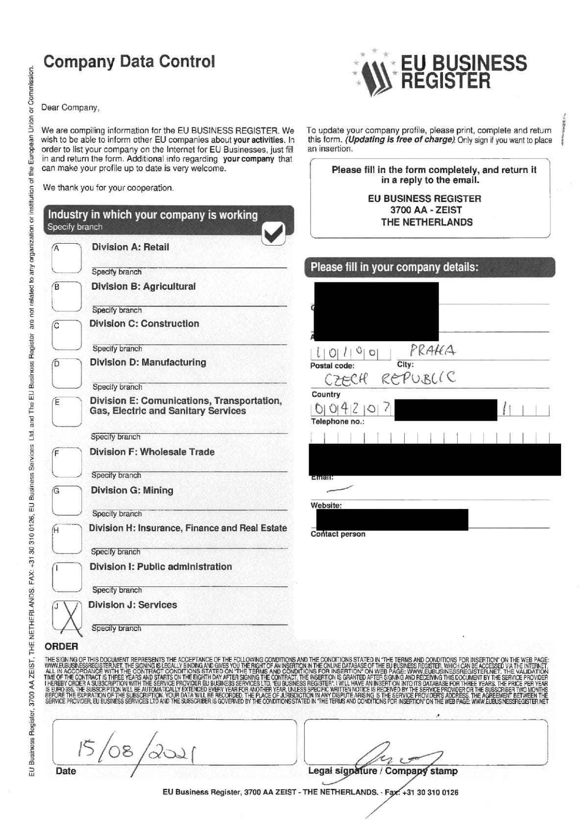 Spam “EU Business Register”: o que acontece se você não pagar Spam “EU Business Register”: o que acontece se você não pagar