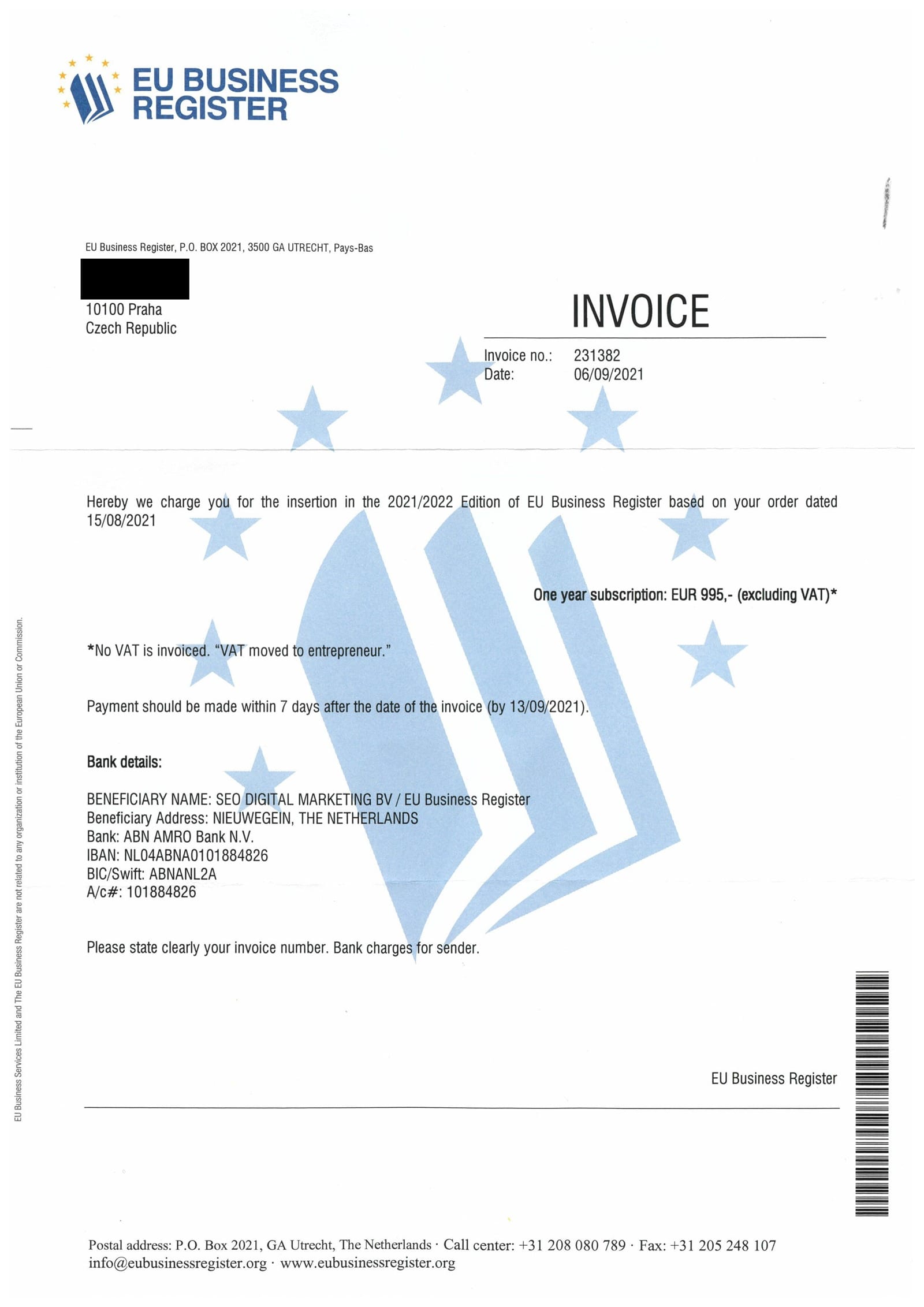 Spam “EU Business Register”: o que acontece se você não pagar Spam “EU Business Register”: o que acontece se você não pagar