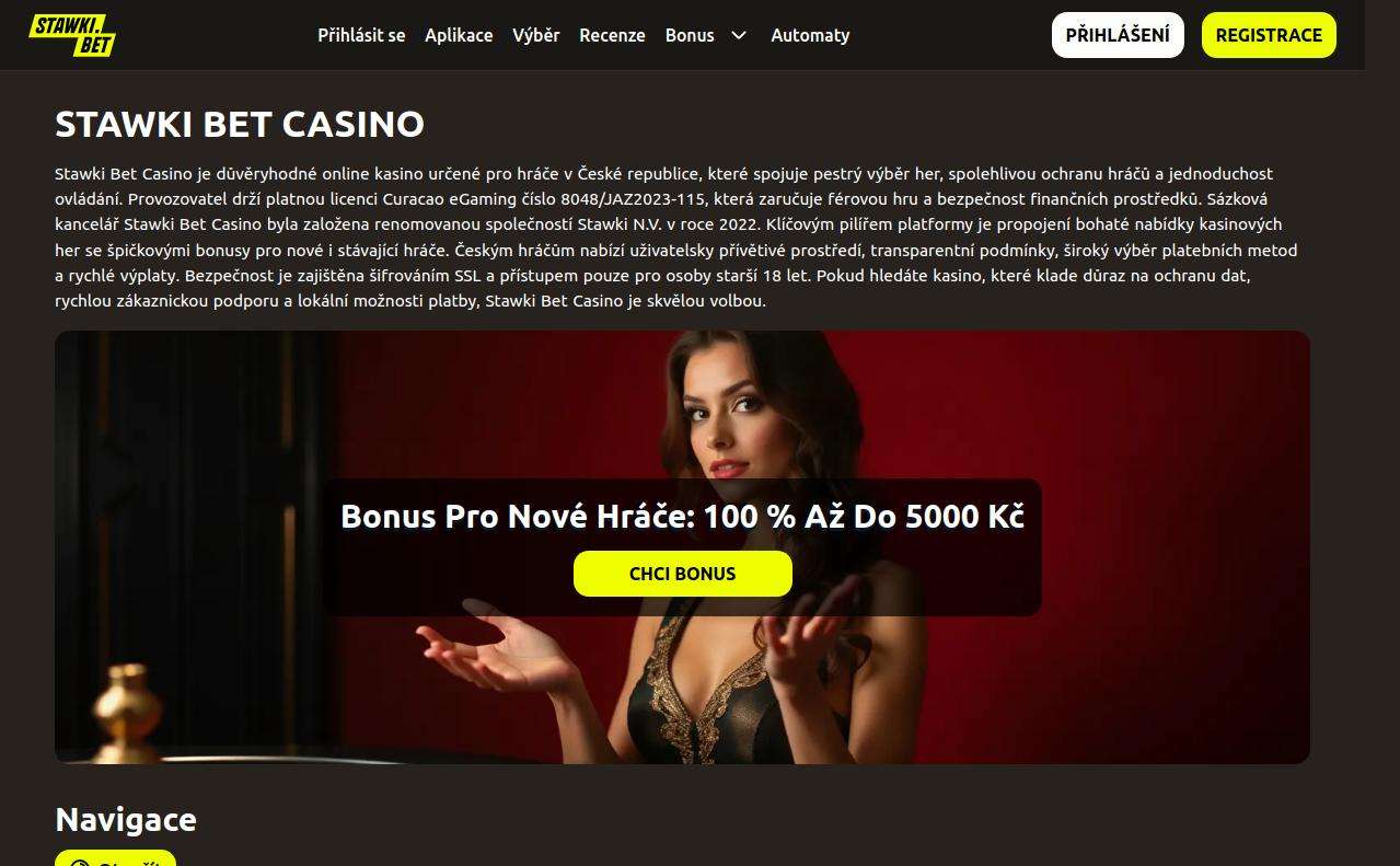Seznam her nabízených na StawkiBet Casino